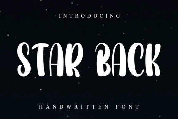 Star Back Font Star Back Font Poster 1