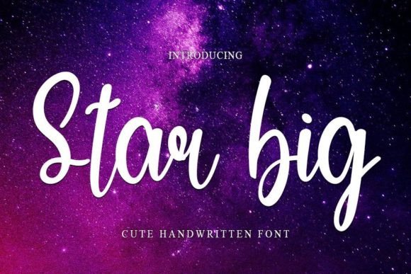 Star Big Font Poster 1