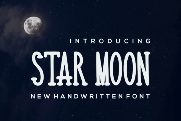 Star Moon Font Poster 1
