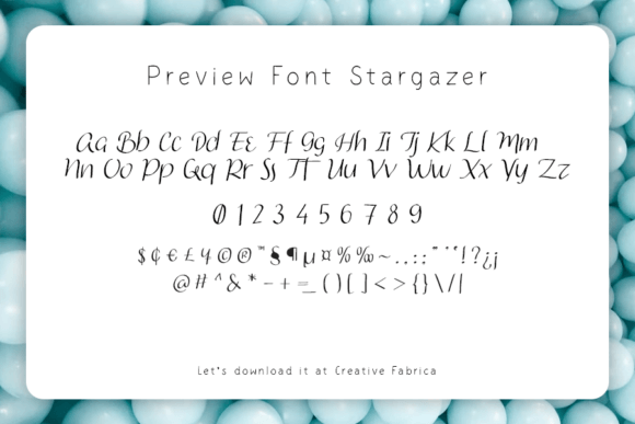 Stargazer Font Poster 4