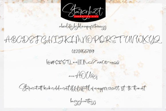Starghist Font Poster 5