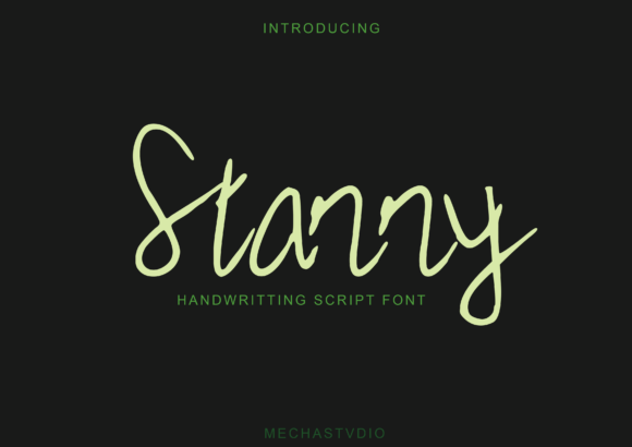 Starry Font Poster 1