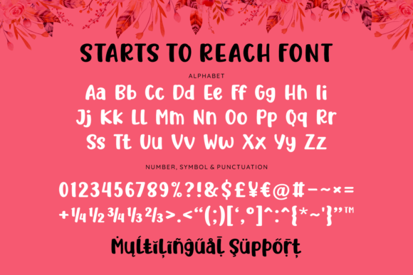 Stars to Reach Font Poster 4