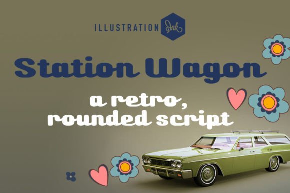 Station Wagon Font Font Poster 1