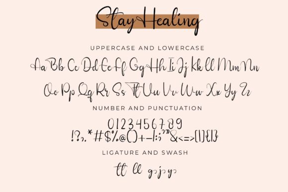 Stay Healing Font Poster 6