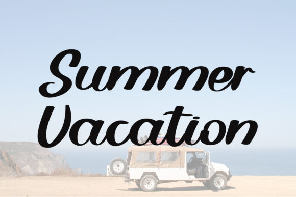 Stay Holiday Font Poster 2