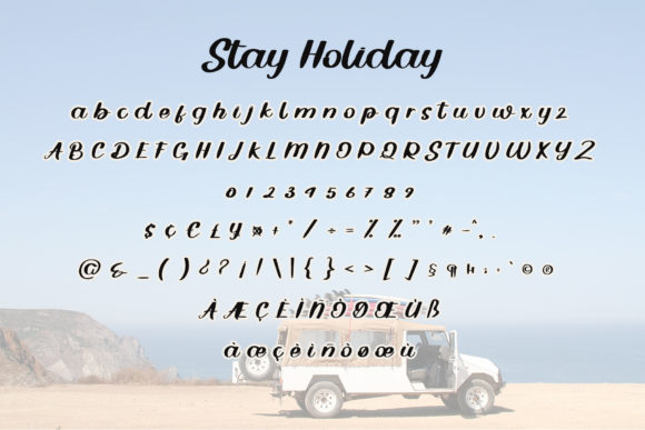 Stay Holiday Font Poster 6