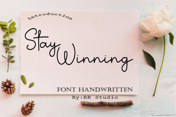 Stay Winning Font Stay Winning Font Poster 1