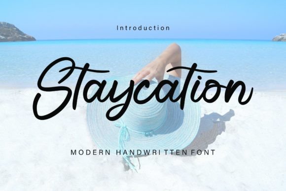 Staycation Font Poster 1