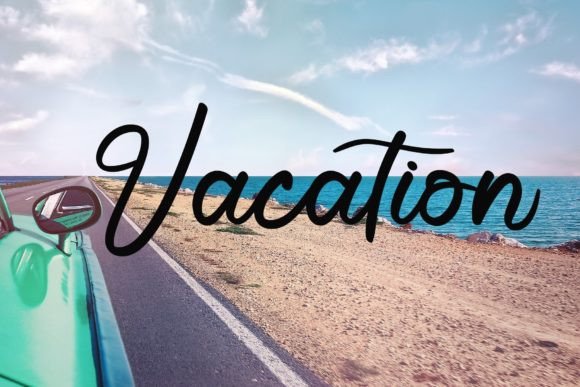 Staycation Font Poster 4