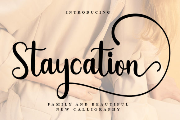 Staycation Font Poster 1