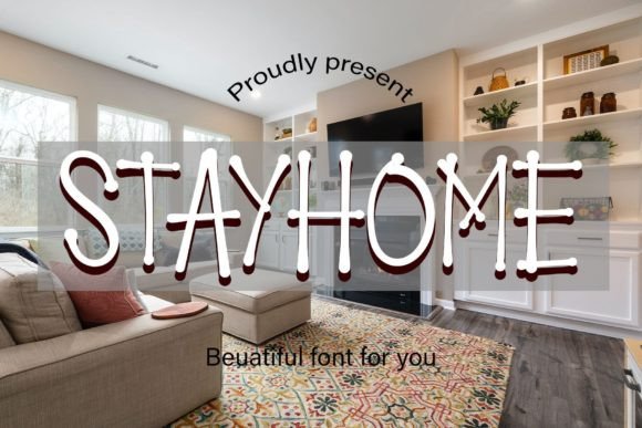 Stayhome Font Poster 1