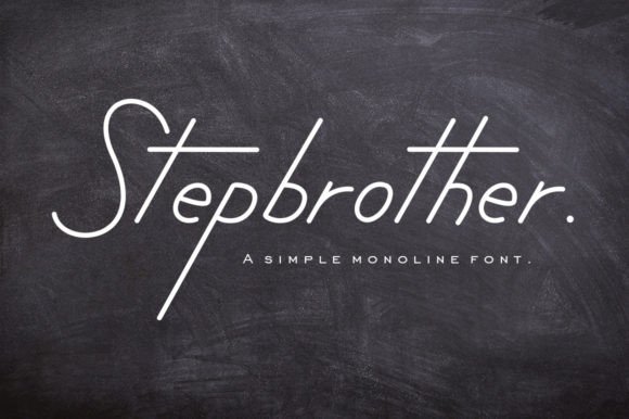 Stepbrother Font Poster 1