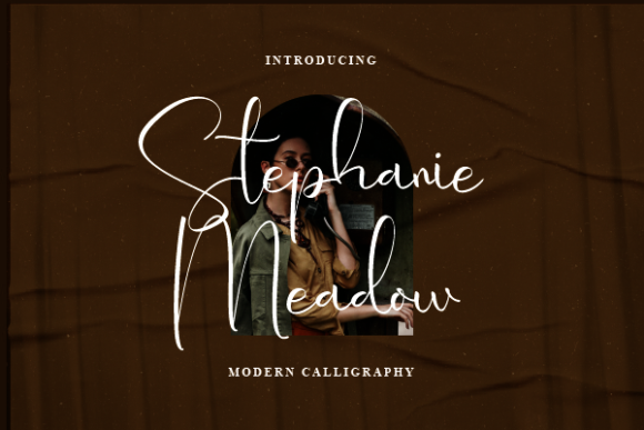 Stephanie Meadow Font Poster 1