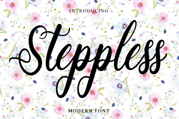 Steppless Font Poster 1