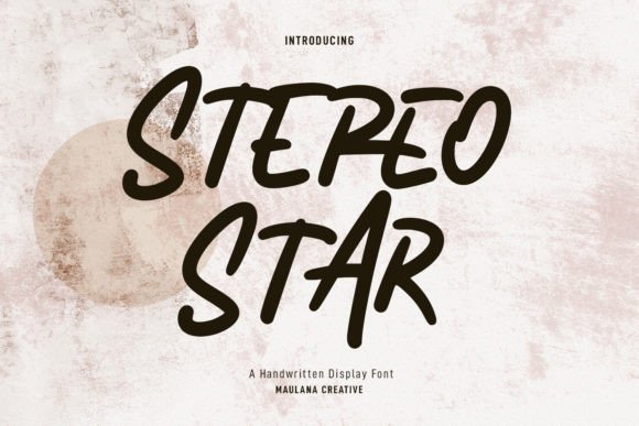 Stereo Star Font Poster 1