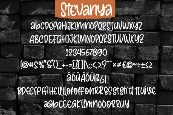 Stevanya Font Poster 5