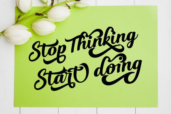 Sticker Font Poster 4