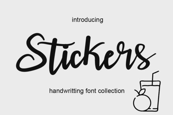 Stickers Font Poster 1