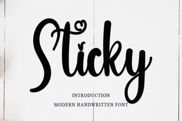 Sticky Font Poster 1