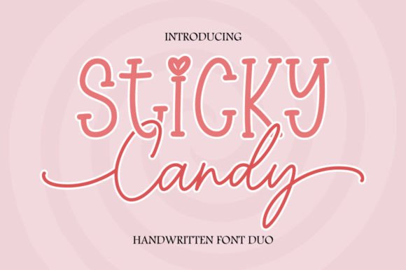 Sticky Candy Duo Font Poster 1
