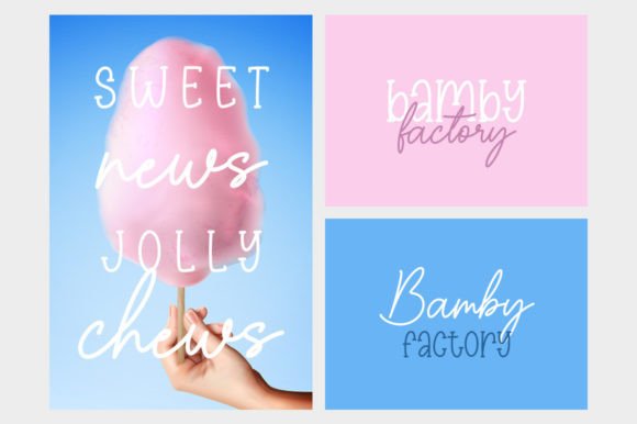Sticky Candy Duo Font Poster 3