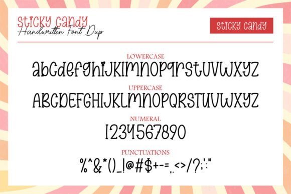 Sticky Candy Duo Font Poster 7