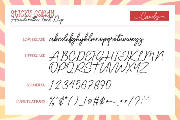 Sticky Candy Duo Font Poster 8