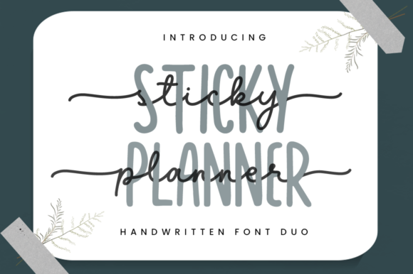 Sticky Planner Font