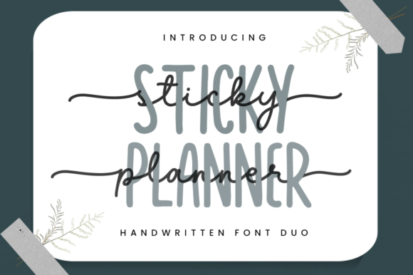 Sticky Planner Font Sticky Planner Font Poster 1