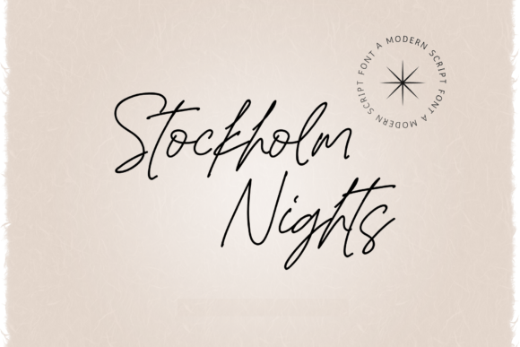 Stockholm Nights Font Poster 1