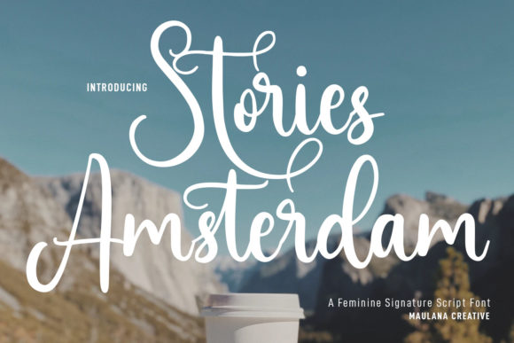 Stories Amsterdam Font Poster 1