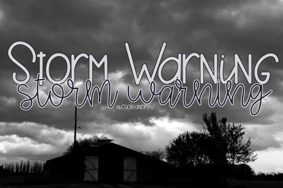 Storm Warning Duo Font Poster 1