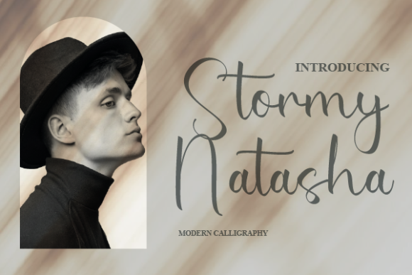 Stormy Natasha Font Poster 1
