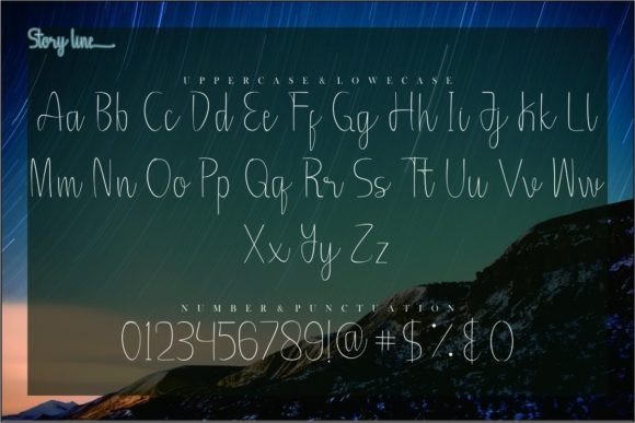 Story Line Font Poster 6
