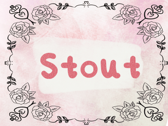 Stout Font Poster 1