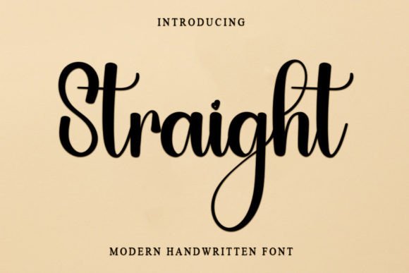 Straight Font