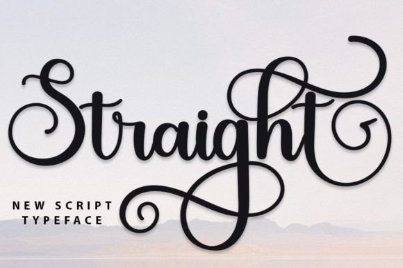 Straight Font