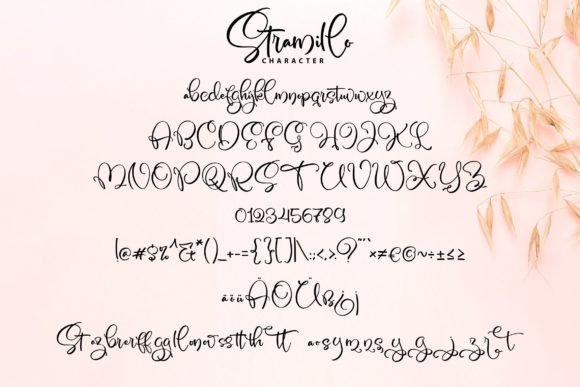 Stramillo Font Poster 4