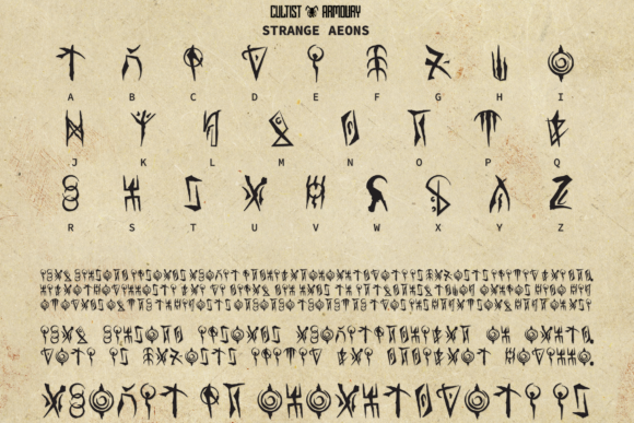 Strange Aeons Font