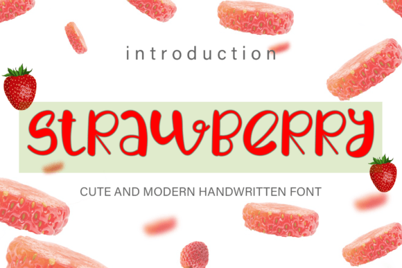 Strawberry Font Strawberry Font Poster 1