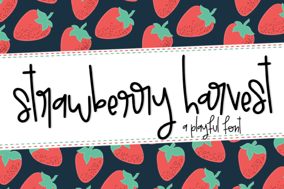 Strawberry Harvest Font Poster 1