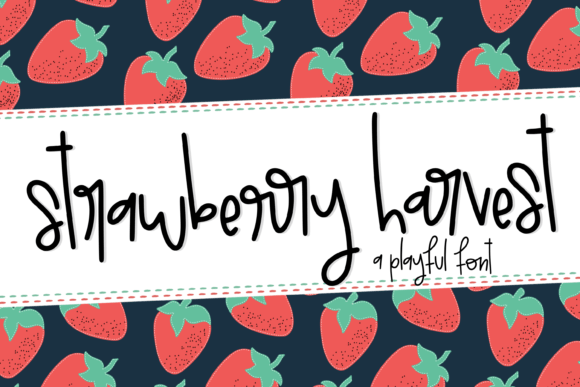 Strawberry Harvest Font Strawberry Harvest Font Poster 1