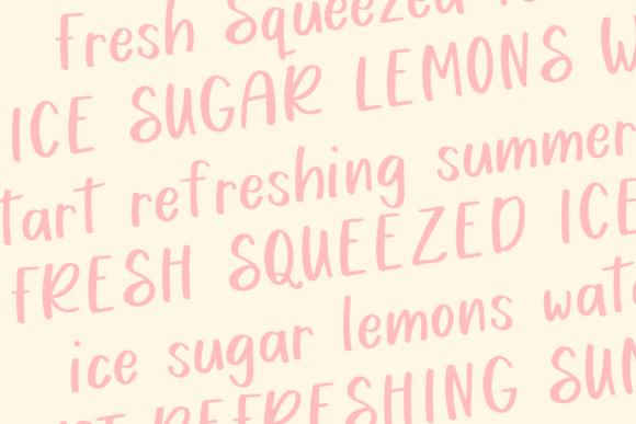 Strawberry Lemonade Font Poster 2