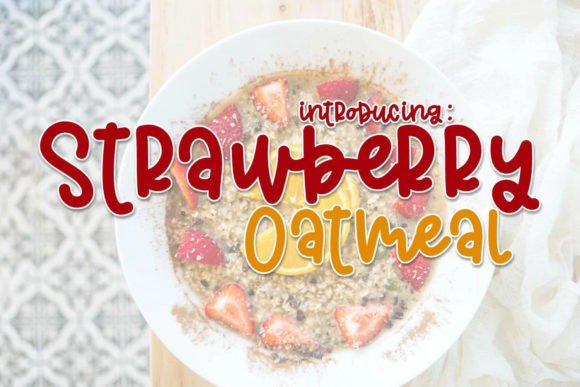 Strawberry Oatmeal Font