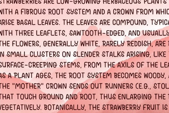 Strawberry Scarlett Font Poster 4