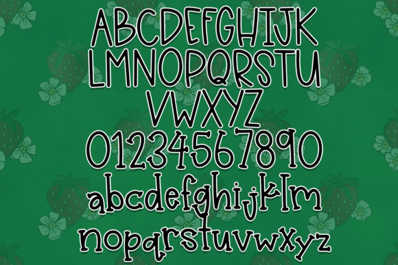 Strawberry Sundae Font Poster 3