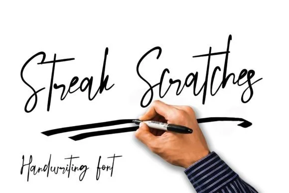 Streak Scratches Font Streak Scratches Font Poster 1