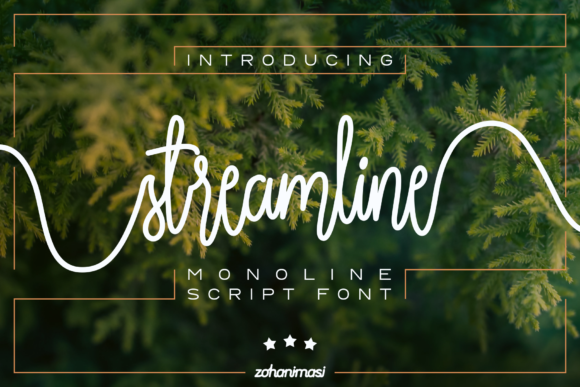 Streamline Font Poster 1