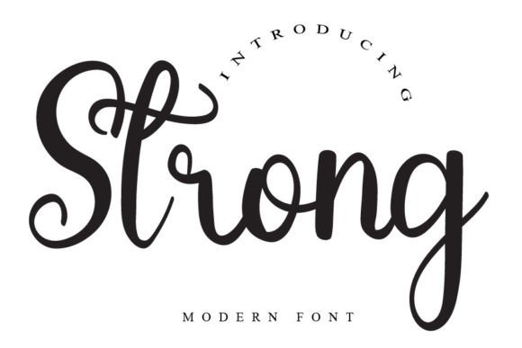 Strong Font Poster 1